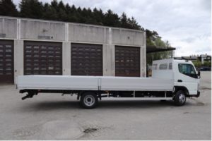 Aluminiumslad på lille lastbil